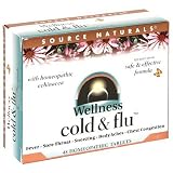 Source Naturals Wellness Cold & Flu, Homeopathic Tablets, 48 tabletsSource Naturals Wellness Cold & Flu, Homeopathic Tablets, 48 tablets (Pack of 4)