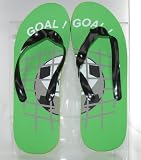 Marc Gold Boys Green Soccer Goal Fashion Flip Flop