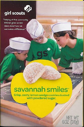 Girl Scout Cookies * Savannah Smiles * Crunchy Lemon Cookies (6 Boxes of Cookies)