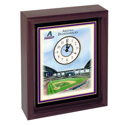 Buy Arizona Diamondbacks Chase Field Stadium Colorprint Desk Clock by Eglomise Designs