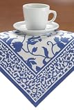 Set Of Four Napkins Pisa White/blue