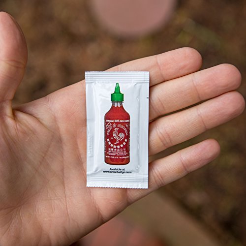 Sriracha Hot Chili Sauce (50 Packets) Individual Packets SauceAndToss