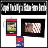 Sunpak 7 Inch Digital Picture Frame Bundle