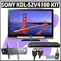 Sony Bravia V-Series KDL-52V4100 52-inch 1080P LCD HDTV + Sony DVD Player w/ Wall Mount Accessory Kit
