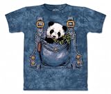 Panda in Overalls T-shirt 100% Cotton Short Sleeve Shirt in Youth Sizes