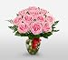Send Fresh Cut Flowers - 12 Long Stem Pink Roses