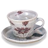 九谷焼コーヒーカップ&ソーサー 「秋桜」 陶器和食器ギフト