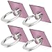 Cell Phone Holder, 4 Pack SENHAI Universal Smartphone Ring Grip Stand Car Mounts for iPhone, ipad, Samsung HTC Nokia Smartphones, Tablet (4 Pink)
