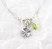 Sterling Silver Four Leaf Clover and Peridot 
