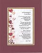A Granddaughter's Loving Ways Poem on 11 x 14 inches Double Beveled Matting