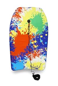Colorful Paint Splatter Print Body Board 33 in.