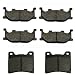 2004-2009 Yamaha XVS 1100 V-Star Classic Kevlar Carbon Front & Rear Brake Pads
