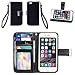 iPhone 6S Case/iPhone 6 Case, IZENGATE [Classic Series] Wallet Case Premium PU Leather Flip Cover Folio with Stand for Apple iPhone 6 (2014) / Apple iPhone 6S (2015) (Black)
