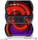 PSPgo Skin and Screen Protector Kit - Alecias Swirl 01 Red fits Sony PSP go ....