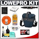 Lowepro Cirrus TLZ 15 Holster Camera (Blue) Bag/Case + Accessory Kit for Canon Rebel XSi, XS, XTi, 40D, Nikon D40, D60, D80, D200, D300, D700, Olympus Evolt E-410, E-420, E-510, E-520, and Sony Alpha A200, A300, A350, A700 Digital SLR