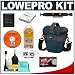 Lowepro Cirrus TLZ 15 Holster Camera (Blue) Bag/Case + Accessory Kit for Canon Rebel XSi, XS, XTi, 40D, Nikon D40, D60, D80, D200, D300, D700, Olympus Evolt E-410, E-420, E-510, E-520, and Sony Alpha A200, A300, A350, A700 Digital SLR