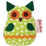 Kathe Kruse 3.5'' Stuffed Rattle, Green Owl by Kﾃδεつ､the Kruse [並行輸入品]