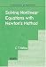 Solving Nonlinear Equations with Newton's Method (Fundamentals of Algorithms)