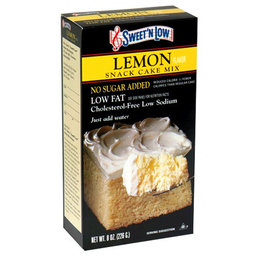 Sweet N Low Cake Mix, Lemon, 8-Ounce Boxes (Pack of 12) by Sweet N Low