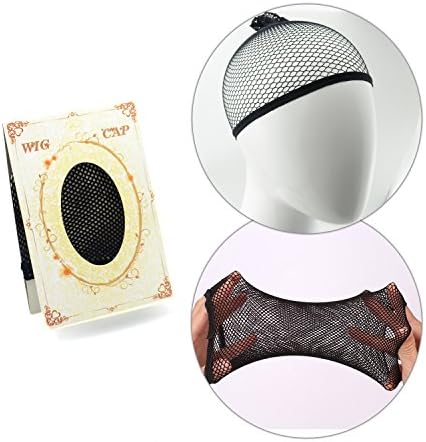 iNewcow Black Hair Wig Weaving Stretchable Net Mesh Fishnet Elastic Snood Cap (2PCS/Lot)