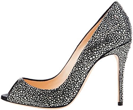 Nancy Jayjii Women Sky High Shoes for Prom Dress Heels Stilettos Thin Heel Size 4 to 15 (4 (M) US)