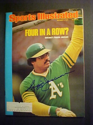 Reggie Jackson Oakland Athletics Autographed October 6, 1975 Sports Illustrated Magazine