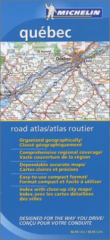 City Travel Guides Discounted  Books : Michelin Quebec Regional Road Atlas