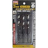 ( お徳用 10セット) TRAD 木工用ドリル刃セット 【9.0mm×3本組】 ショートタイプ インパクト対応12V以上 TWD-309