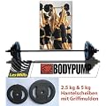 Original BODYPUMP Langhantelset mit Griffmulde