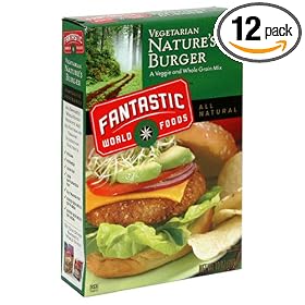 Fantastic World Foods Nature's Burger, 10-Ounce Boxes (Pack of 12)
