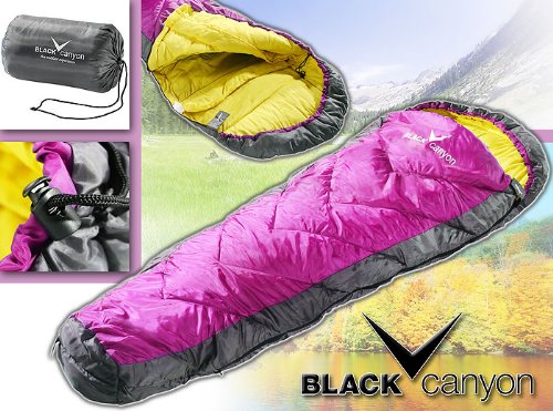 BLACK CANYON NOUVEAU Sac de couchage pour enfants et ados Rose/Bleu foncé