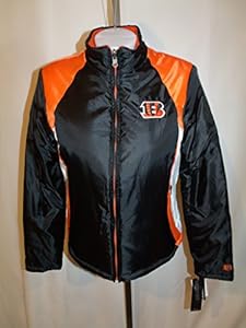 Cincinnati Bengals REVERSABLE Women's Embroidered Jacket Coat MEDIUM