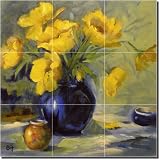 For His Glory by Bette Jaedicke - Flower Floral Ceramic Tile Mural 18