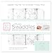 SwaddleDesigns Cotton Muslin Swaddle Blankets, Set of 4, Sterling Goodnight Starshine