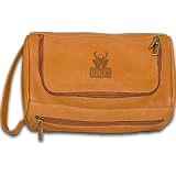 NBA Milwaukee Bucks Pangea Tan Leather Shave Kit Bag NBA Milwaukee Bucks Pangea Tan Leather Shave Kit Bag