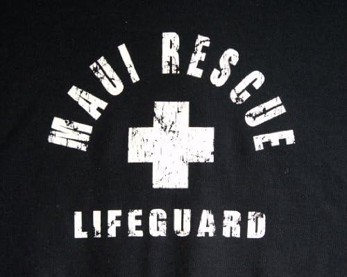 RJC Maui Rescue Lifeguard Unisex Hooded Sweatshirt in Black - S