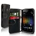 Schwarz Leder Portemonnaie Schutzh�lle F�r Google Samsung Galaxy Nexus Prime