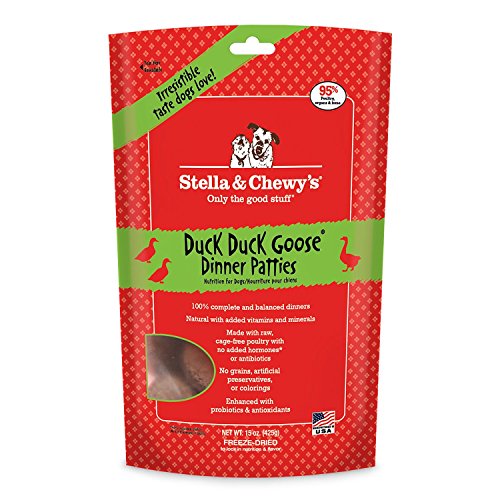 Stella & Chewy's Freeze-Dried Raw Duck Dinner for Dogs, 15 oz Pack of 2