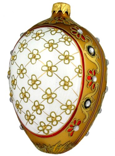 Museum Collection Fabergé Renaissance Egg Glass Ornament-Small