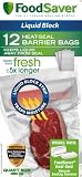 FoodSaver FSFSBFLB216-000 Liquid Block Heat Seal 1-Quart Bags, 12-Count
