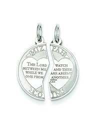 Sterling Silver Mizpah Charm