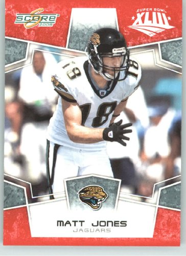 2008 Donruss / Score Limited Edition Super Bowl XLIII # 145 Matt Jones - Jacksonville Jaguars - NFL Trading Card in a Prorective Screw Down Display Case