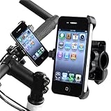 eForCity Bicycle Phone Holder compatible with Apple® iPhone® 4 AT&T / Verizon, Black