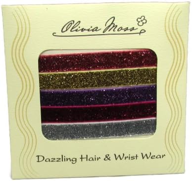 Dazzling Stretch Ponytail Holders By Olivia Moss (5 Pack- Set 3)