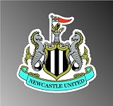 Newcastle United Football Premier League Soccer Vinyl Decal Bumper Sticker 4" X 4"