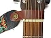 Brown Genuine Leather Guitar Strap Hook Button For Acoustic/Folk/Guitar