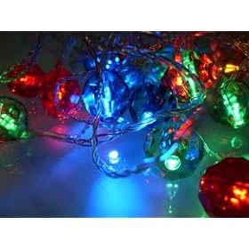 Crystal Multi Color LED String Lights; LED Christmas lights; Indoor/Outdoor party lights