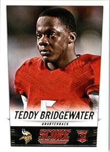 2014 Score ENCASED Football Card #426 Teddy Bridgewater - Minnesota Vikings NFL Rookie Card