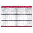 AT-A-GLANCE Vertical/Horizontal Erasable Wall Planner, Large Wall, Red, 2012 (PM326-28)