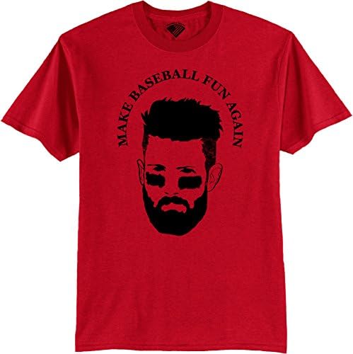 The Face of the MLB Bryce Harper Make Baseball Fun Again Men's Baseball T-Shirt Large